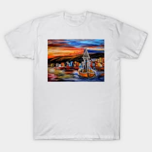 Out sailing by the shore T-Shirt